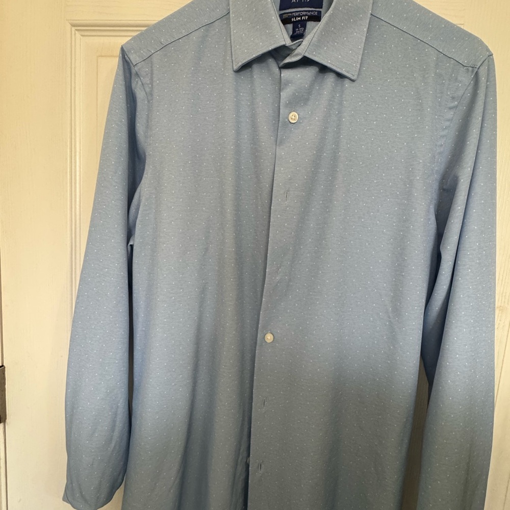 Apt. 9 Light Blue Slim Fit Shirt